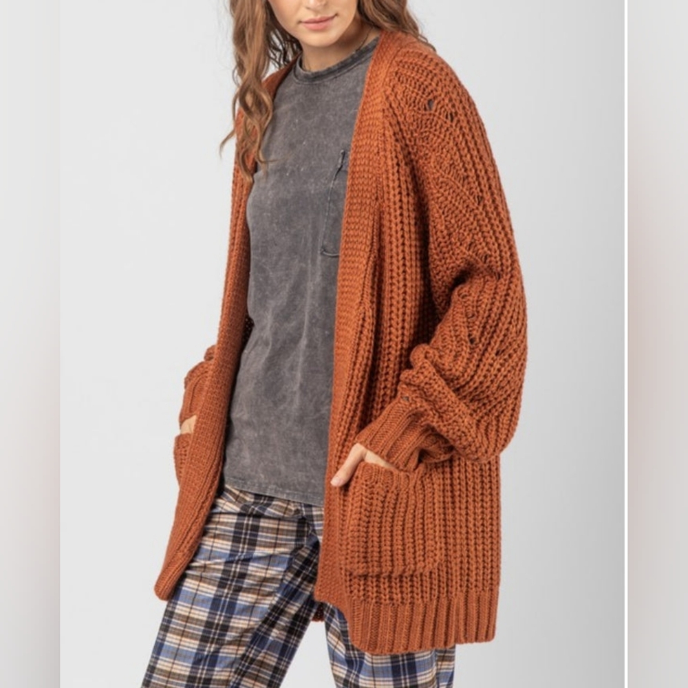 Cozy Knit Cardigan Sweater - Picture 2 of 3